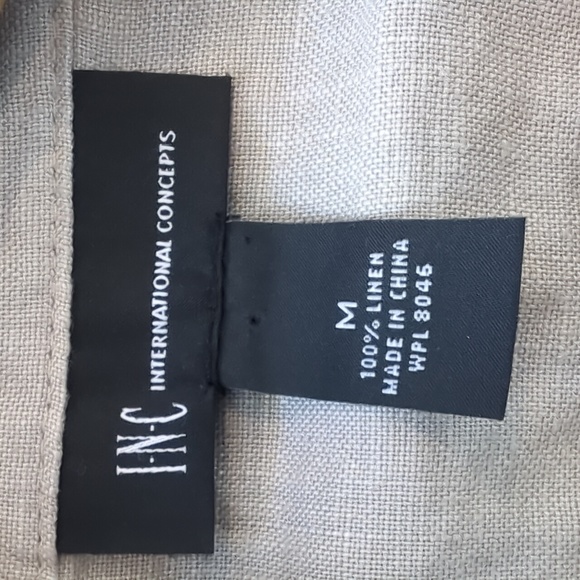 National Concepts size Medium tan Linen Jacket - Picture 6 of 7